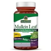 Nature's Answer Mullein Leaf Verbascum Thapsus 500mg -90 v-caps