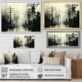 thumbnail image 4 of Designart "Vintage Depiction Of Power Lines In The City" Power Lines Floater Framed Wall Decor, 4 of 5