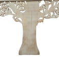 thumbnail image 5 of DecMode White Mango Wood Large Carved Tree Wall Decor with Scrollwork, 5 of 13