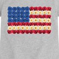 thumbnail image 2 of Instant Message - Flower USA Flag Fitted Short Sleeve Graphic T-Shirt, 2 of 5