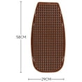 thumbnail image 6 of Motorcycle Seat Pad Comfortable Portable Anti Slip Motorbike Seat Pad Cover Brown, 6 of 7