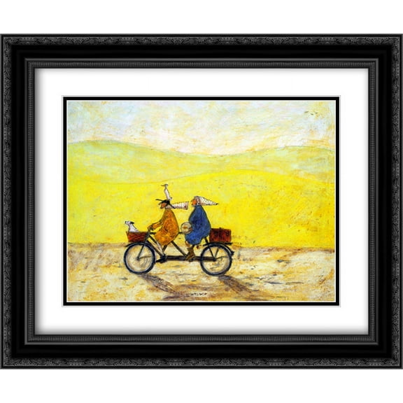 Grand Day Out 2x Matted 24x20 Black Ornate Framed Art Print by Sam Toft