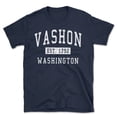 thumbnail image 1 of Vashon Washington Classic Established Men's Cotton T-Shirt, 1 of 1