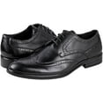 thumbnail image 6 of Urban Fox Men's Ethan Oxford Dress Shoes For Men | Formal | Lace-Up | Classic Design | Wingtip | Mens Dress Shoes Black/Black 7, 6 of 7