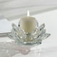 thumbnail image 4 of Crystal Flower Tealight Candle Holders/Glass Tea Light Candlestick Decor Decoration For Christmas Home Wedding Party, 4 of 6