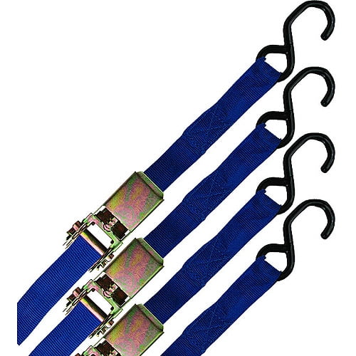 Stalwart 4Piece Ratchet Straps