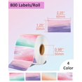thumbnail image 2 of shiyou-2.25 x 1.25 Thermal Labels, Self-Adhesive Address Shipping Barcode Thermal Stickers,Thermal Printer Labels Compatible with Rollo & Zebra & MUNBYN, 800 Labels for Printer, Nebula, 2 of 4