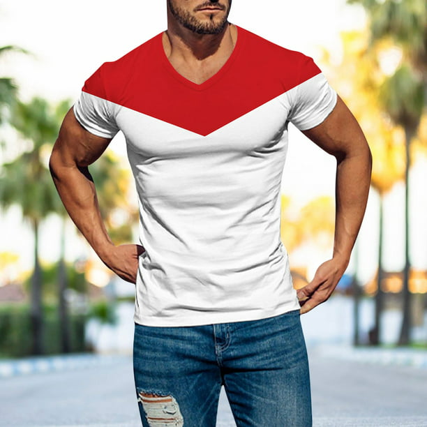 T-Shirts Slim Fit Short Sleeve T Shirts Cotton Blended Soft Lightweight Crew - Walmart.com