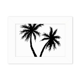 thumbnail image 1 of Playa Coco árbol negro silueta Marco de Fotos de escritorio imagen Blanco Pintura arte 5x7 pulgadas, 1 of 4
