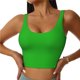 thumbnail image 1 of Fotbe Green Sujetador Deportivo Largo sin Aros para Mujer con Almohadillas y Soporte Medio, Transpirable y Absorbente, Camiseta Tipo Chaleco o Tank Top-XX-Large, 1 of 8