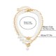thumbnail image 4 of Collar de perlas barrocas con cadena de clavícula creativa, 4 of 5