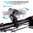 thumbnail image 3 of Bike Lights Front and Back - Bicycle Headlight and Tail Light Set, LED Super Bright Multi-Angle Adjustment, USB Rechargeable Bike Light, Aluminum Alloy Waterproof Material, Black, 3 of 7