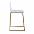 thumbnail image 3 of LumiSource Mara Counter Stools, Gold/White, Set Of 2 Stools, 3 of 8