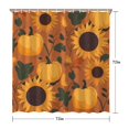 thumbnail image 4 of Happy Thanksgiving Autumn Shower Curtain,Reusable Show Curtain with Hooks Friendly Polyester Fabric Bathroom Curtains for Bathroom Bathtub Autumn Holiday, 4 of 5