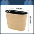 thumbnail image 4 of Unique Bargains Car Trash Can Hanging Car Door Faux Leather Plastic Trash Bin Beige 1 Pcs, 4 of 6
