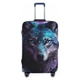 thumbnail image 2 of Goofa Purple Sky Wolf Pattern Luggage Covers For Suitcase,Suitcase Cover Protector Fit 18-32 Inch Luggage-Large, 2 of 9