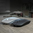 thumbnail image 3 of GJX Wireless Mouse Bluetooth Mouse Computer Mouse,Gray, 3 of 3