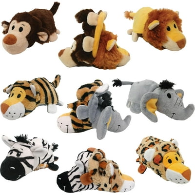 Ethical Dog Flip A Zoo Wildlife Series Assorted Plush Toy 12 Inch Case of 3