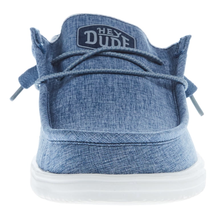 Mens Hey Dude Wally H2O Blue Overcast Casual Shoe - Walmart.com