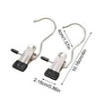2Pcs Essential for Home Life 6 Color Optional Stainless Steel Clothes