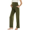 thumbnail image 2 of Fengqque Plus Size Versatile Maternity Pants - Comfort Stretch Waistband Trousers for Pregnancy, Postpartum Transition and Everyday Casual Wear with Adjustable Fit, 2 of 7