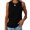 Black, variant on Babysbule Womens Tank Tops Clearance Women's Casual Comfort Round Neck Solid Color Hundred Sleeveless Vest Tops