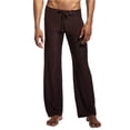 thumbnail image 3 of Carolilly Men Ice Silk Long Pants Flirty Lounge Loose-Fitting Sport Yoga Pants Pyjama Trouser, 3 of 6