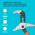 thumbnail image 3 of BLACK+DECKER Slip Joint Pliers, 2 Pack (BDHT84001), 3 of 6