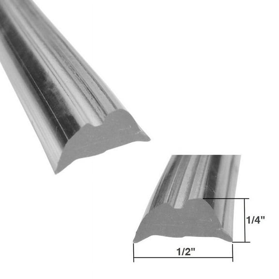 Gordon Glass Clear Shower Door Replacement Spline 1/2" by 1/4" - 18 ft Roll