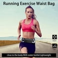 thumbnail image 6 of Fanny Pack Reflective Strip Zipper Closure Hidden Headphone Hole Waterproof Breathable Phone Belt Bag Fitness Equipment-One Size,B, 6 of 8