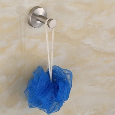 HOME SO Suction Cup Hooks for Shower, Bathroom, Kitchen, Glass Door, Mirror, Tile - Loofah ...