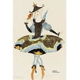 thumbnail image 2 of Wegener, Gerda 23x32 White Modern Wood Framed Museum Art Print Titled - Solo dancer Ulla Poulsen in an oriental costume, 2 of 4