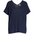 thumbnail image 1 of Anne Klein Womens Relaxed Fit Pullover Blouse, Blue, X-Small, 1 of 1