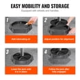 thumbnail image 3 of KFFKFF Motorhome Leveling Blocks, Circular 9-Inch Base, Fixed Jack Supports, Synthetic Rubber Pads, Load Bearing up to 5000 lbs per Pad, Suitable for 5th Wheel, Caravans, Class A/C RVs (Set of 4), 3 of 9
