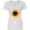 thumbnail image 3 of Inktastic Summer Sunflower Women's V-Neck T-Shirt, 3 of 5