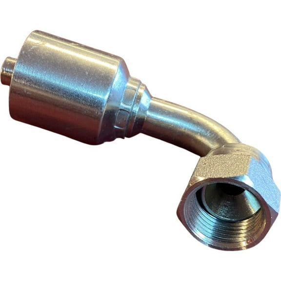 1.1/4" X 1.1/4" Female JIC 90 Degree, 16-20FJ90 Hydraulic Swivel Crimp Fitting