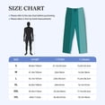 thumbnail image 4 of Balery Teal Color Pantalones de pijama para hombre, pijama ultraligero, pantalón de descanso-Medium, 4 of 6