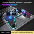 thumbnail image 4 of Wireless Bluetooth Gaming Controller with RGB Light,Wireless Switch Pro Controller Compatible Switch/Android/TV/PC/PS3 Rechargeable Switch Remote Gamepad With Turbo,Wake-up,4 Level Vibration Function, 4 of 11