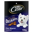 thumbnail image 1 of CESAR DOUBLE DELIGHTS Dog Treats, For Small Breed Adult Dogs, Filet Mignon Flavour, No Artificial Flavours, No Artificial Colours, Less Than 3 Calories Each, 150g Pouch, 1 of 11
