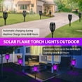 thumbnail image 6 of Ele-mall2023 Solar Outdoor Waterproof LED Mini Solar Torchlights Auto On/Off, Purple, 12 Pack, 6 of 9