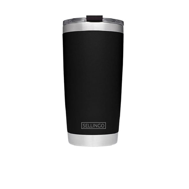 Termo Vaso Acero Inoxidable Doble Capa Sellingo 20 oz Negro Matte