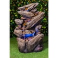 thumbnail image 2 of MULTI-LEVEL STONE FOUNTAIN WITH LED LIGHTS, 2 of 9