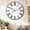 White, variant on MODE HOME 24 inch White Roman Numeral Metal Wall Clock, Large Silent Non-Ticking Farmhouse Wood Decorative Clock for Living Room