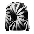 thumbnail image 7 of Geometric Women's Floral Printed Sweatshirt Long Sleeve Crewneck Casual Loose Vintage Graphic Pullover Tops, 7 of 7