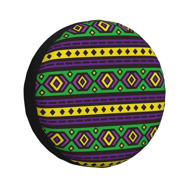 Balery Carnival Mardi Gras Cubiertas para Neumáticos - Protector Resistente para Neumáticos de Camioneta, SUV, Remolque, Camper y RV-17 inch