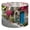 Color 1, variant on Linen Drum Lampshades Italy Tuscan Colorful Nature Scenic Modern Town Street 13"x13"x10" Light Shade for Table Lamps Floor Lamps Drum Lamp Shades Lampshade Replacement Assembly Required