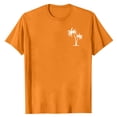 thumbnail image 3 of Blczomt T Shirts for Man Casual Palm Tree Printed Summer Beach Graphic Tees Orange Crew Neck Loose Short Sleeve Shirts, 3 of 5