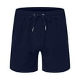 thumbnail image 4 of Men's Casual Shorts Mens Button Shorts Memory Short Running Men Trunk Men Designer Workout Pack Y Fit Workout Mens Short Length Large Basketball Navy 2XL, 4 of 9