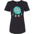 thumbnail image 3 of Inktastic Furry Monster, Blue Monster, Cute Monster, Silly Women's T-Shirt, 3 of 5