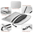 thumbnail image 4 of 2X Fireproof Document Bag,Waterproof and Fireproof Money Bag with Zipper,Fireproof Safe Storage Pouch for Passport .,2 x Fireproof Document Bag,Grey, 4 of 7